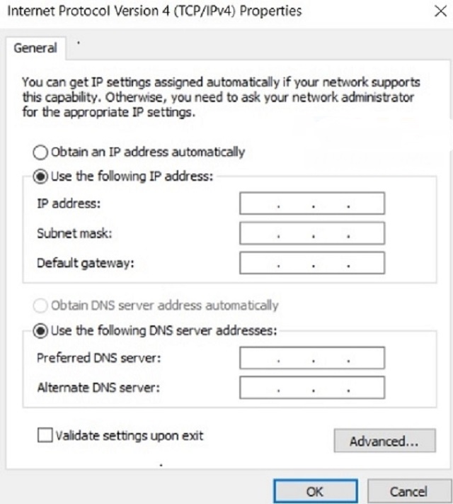 Đổi địa chỉ DNS cho máy tính
